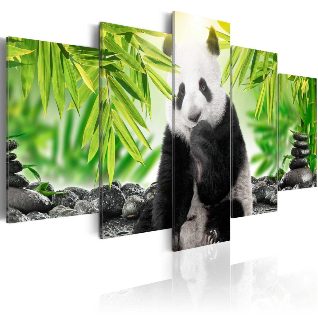 Schilderij - Sweet Little Panda