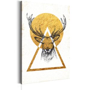 Schilderij - My Home: Golden Deer