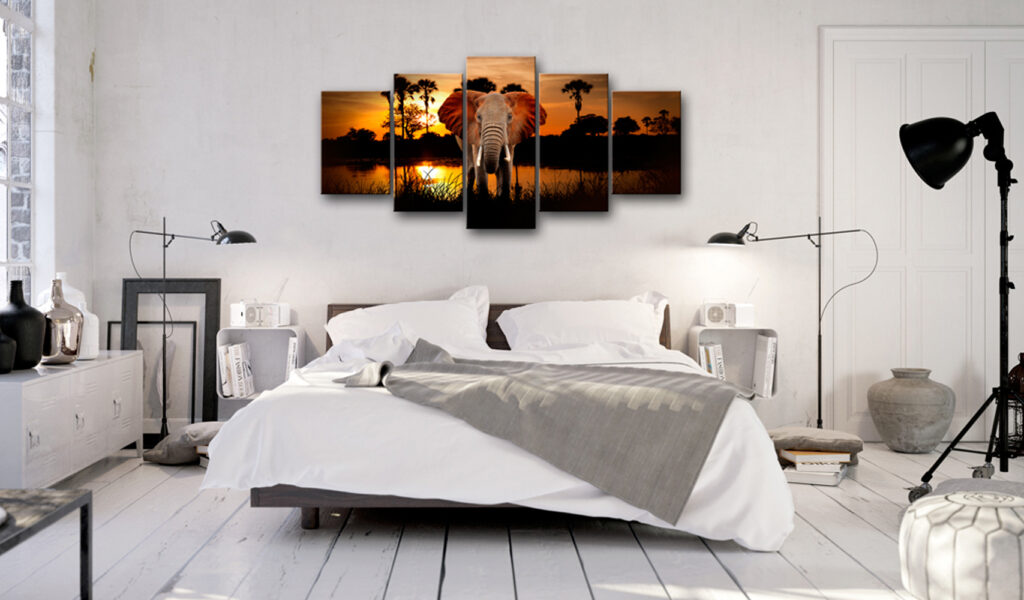 Schilderij - Lake of the Setting Sun - Afbeelding 2