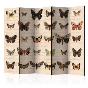 Vouwscherm - Retro Style: Butterflies II [Room Dividers]