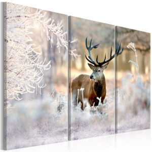 Schilderij - Deer in the Cold I