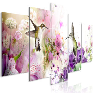 Schilderij - Colourful Nature (5 Parts) Wide