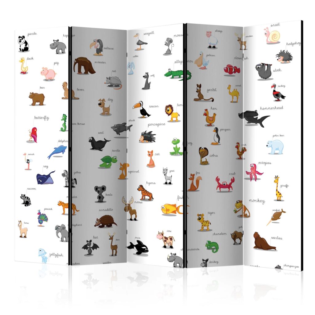 Vouwscherm - animals (for children) II [Room Dividers]