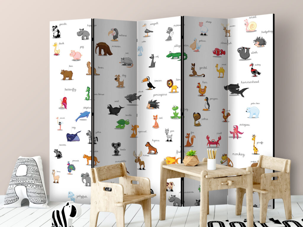 Vouwscherm - animals (for children) II [Room Dividers] - Afbeelding 2
