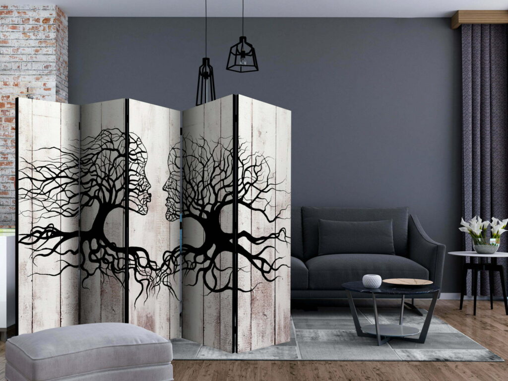 Vouwscherm - A Kiss of a Trees II [Room Dividers] - Afbeelding 2