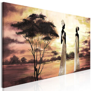 Schilderij - African Goddesses (1 Part) Narrow