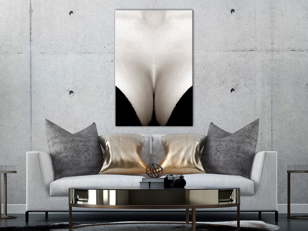 Schilderij - Cleavage (1 Part) Vertical - Afbeelding 2