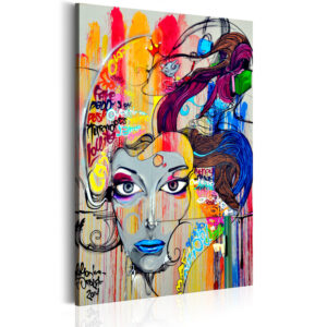 Schilderij - Colourful Thoughts