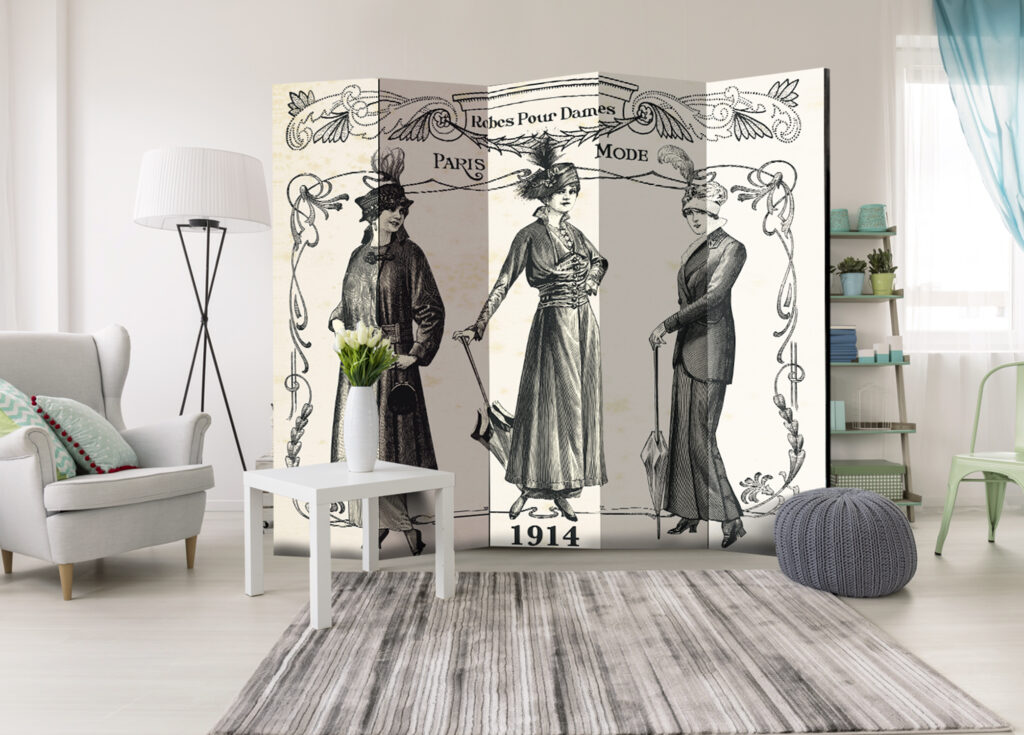 Vouwscherm - Dress 1914 II [Room Dividers] - Afbeelding 2