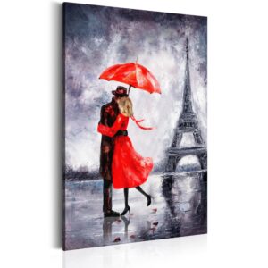 Schilderij - Love in Paris