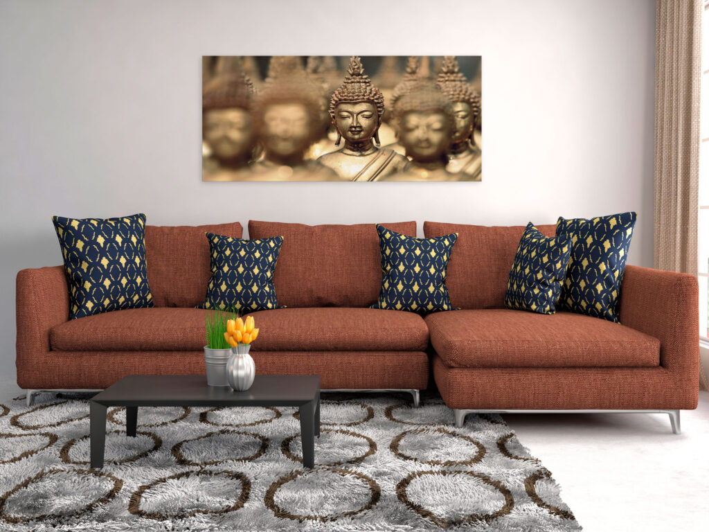 Schilderij - Meeting (1 Part) Brown Wide - Afbeelding 2