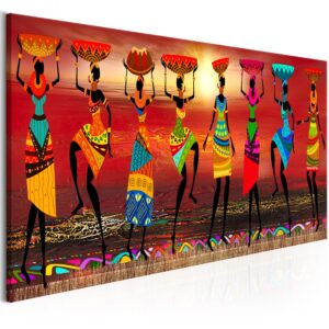 Schilderij - African Women Dancing