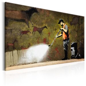 Schilderij - Cave Painting by Banksy