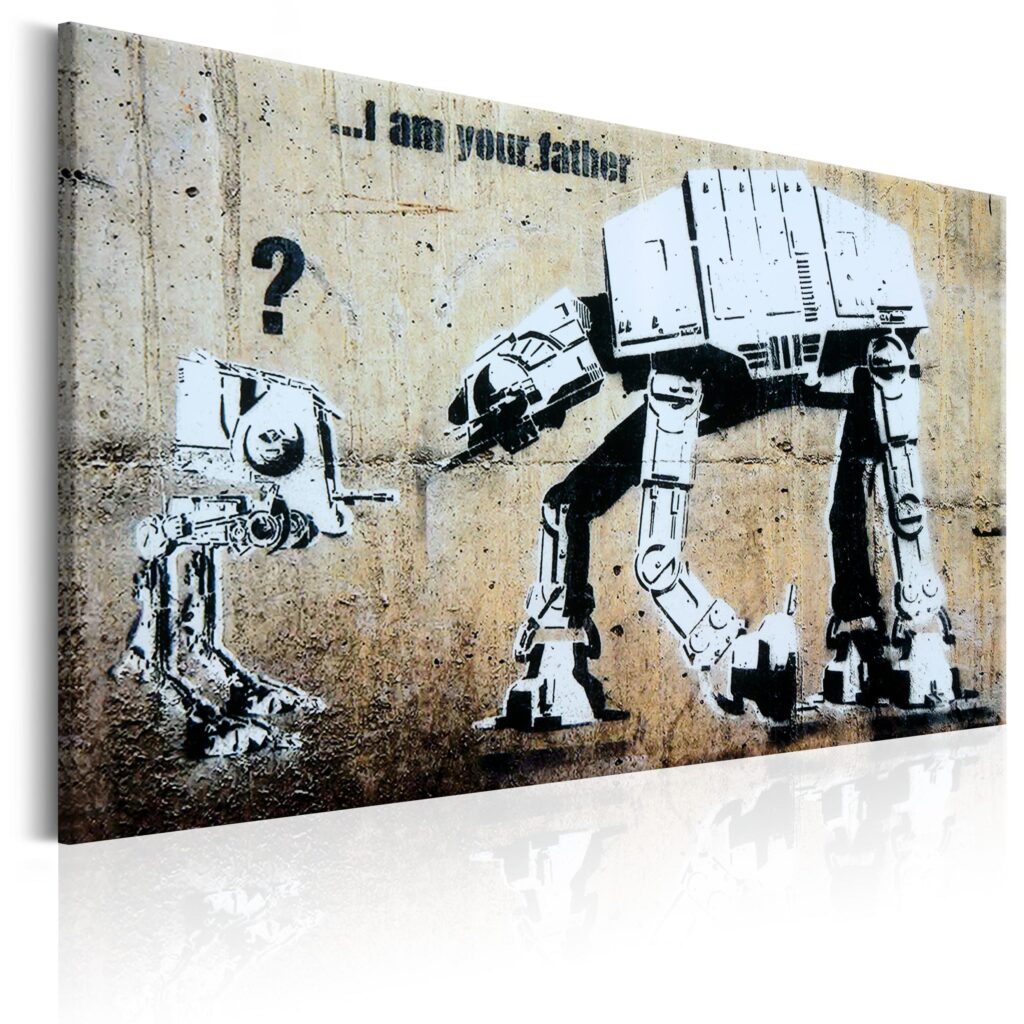 Schilderij - I Am Your Father by Banksy