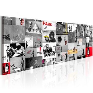 Schilderij - Street Art: Banksy II