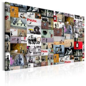 Schilderij - Art of Collage: Banksy