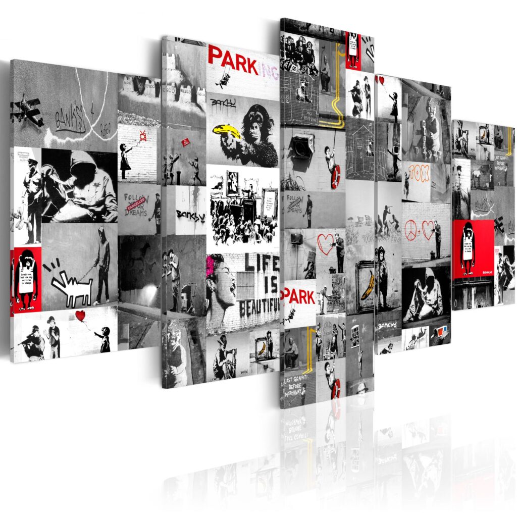 Schilderij - Street Art: Banksy IV