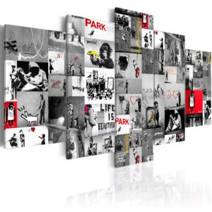 Schilderij - Street Art: Banksy IV