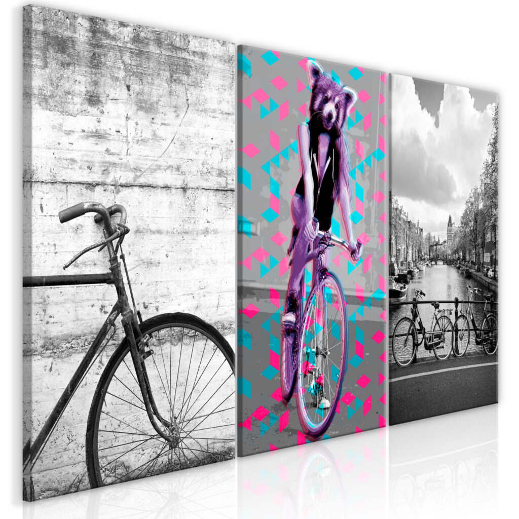 Schilderij - Bikes (Collection)