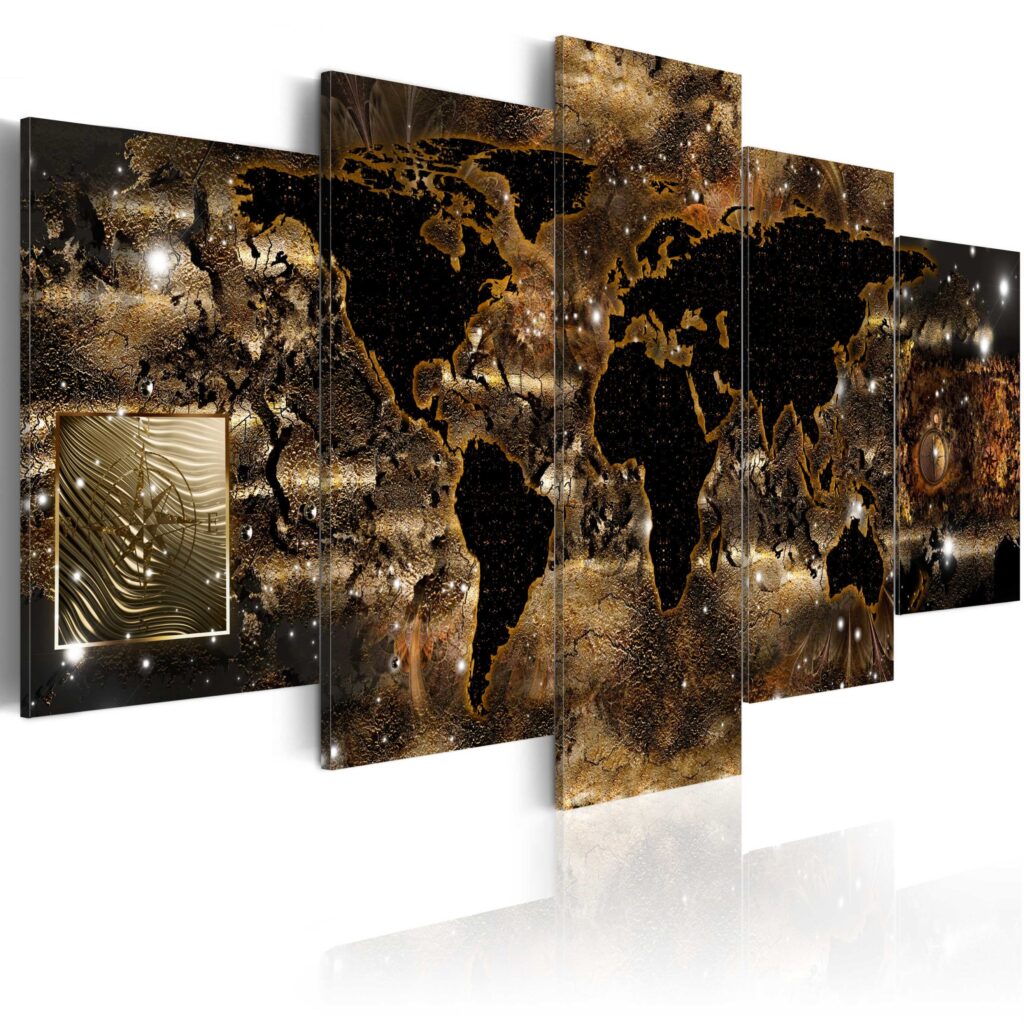 Schilderij - World of bronze