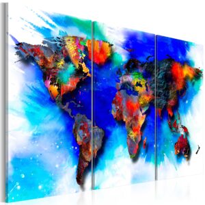 Schilderij - Rainbow map