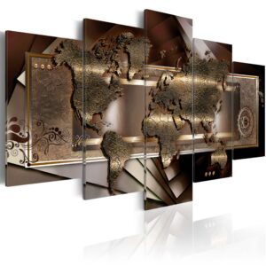 Schilderij - Chestnut map