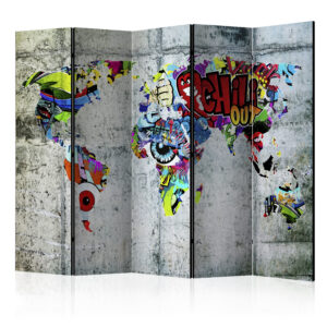 Vouwscherm - Graffiti World [Room Dividers]