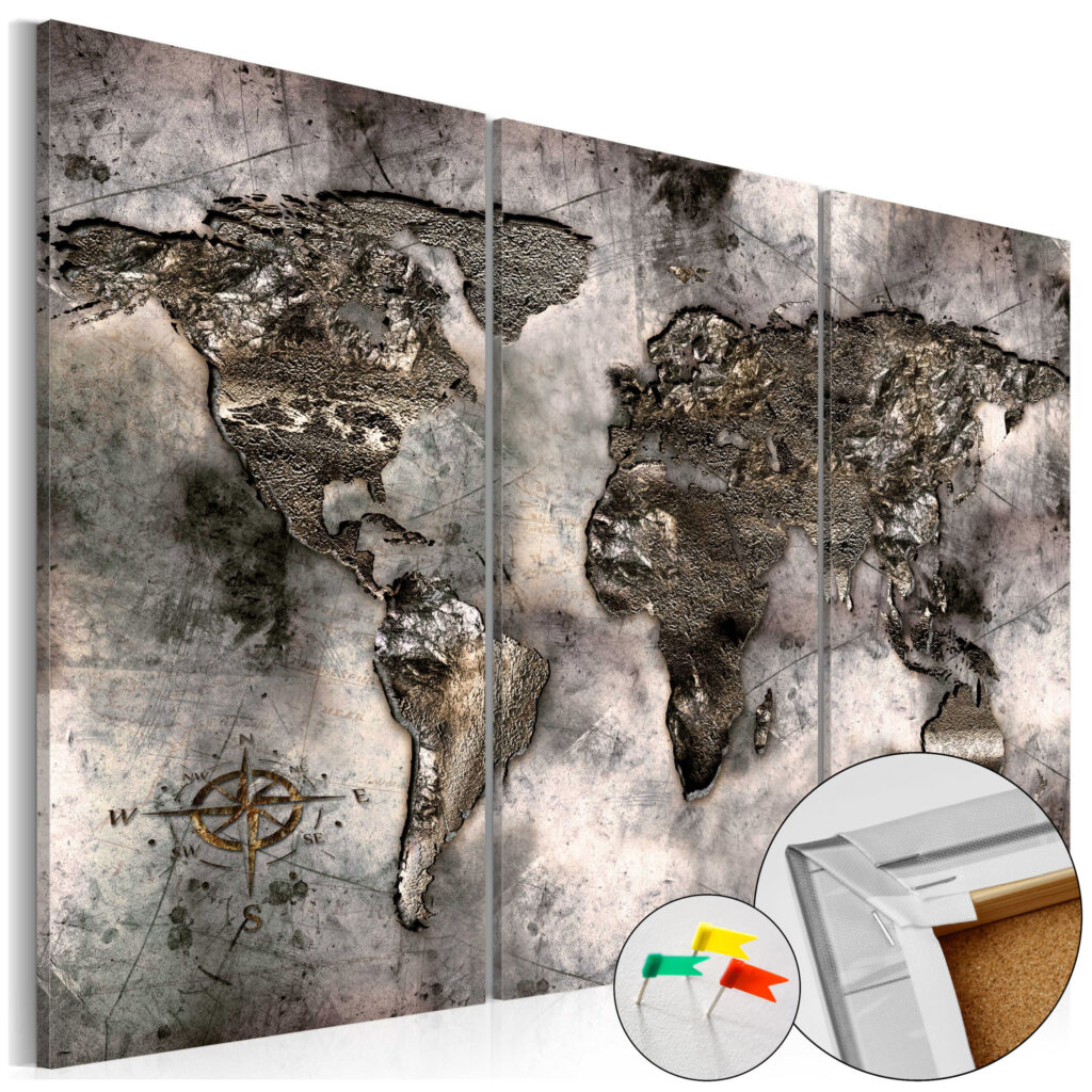 Afbeelding op kurk - Opalescent Map [Cork Map]
