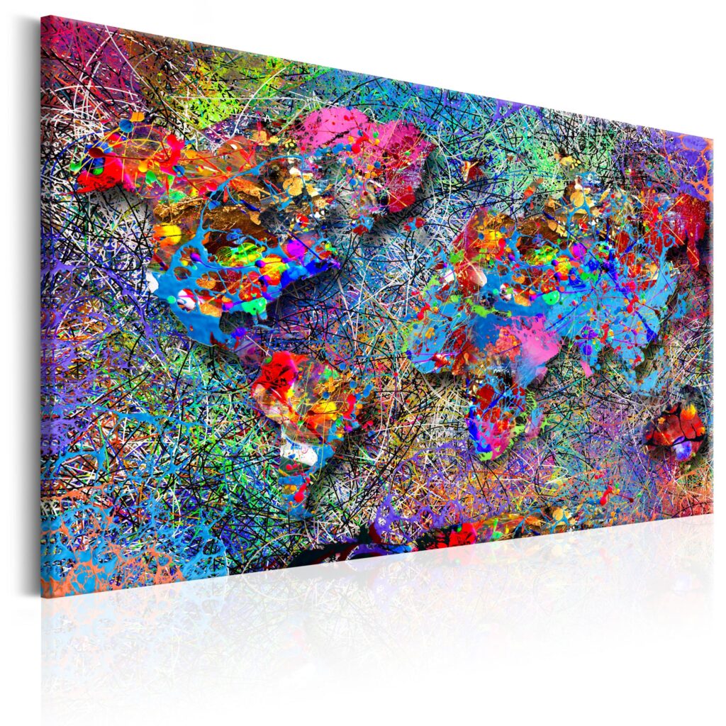 Schilderij - Map: Jackson Pollock inspiration
