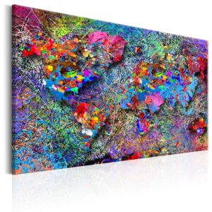Schilderij - Map: Jackson Pollock inspiration