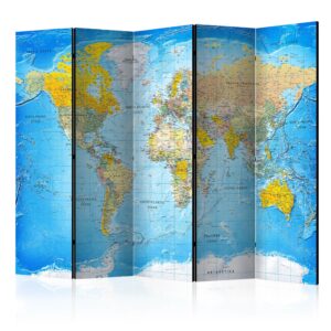 Vouwscherm - World Classic Map  [Room Dividers]
