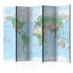 Vouwscherm - World Map [Room Dividers]