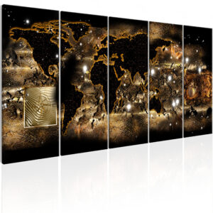 Schilderij - World at Night