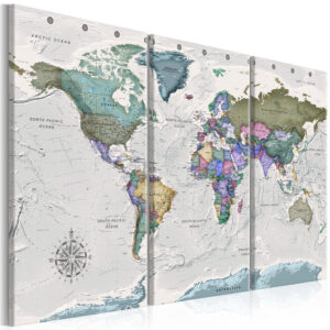 Schilderij - World Destinations (3 Parts)