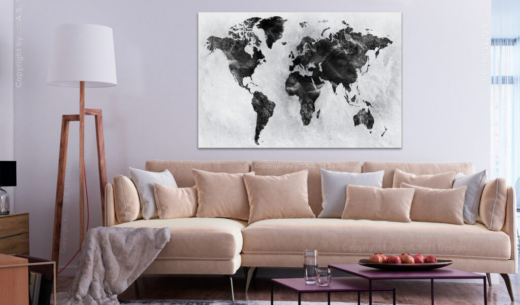 Schilderij - Colourless World (1 Part) Wide - Afbeelding 2