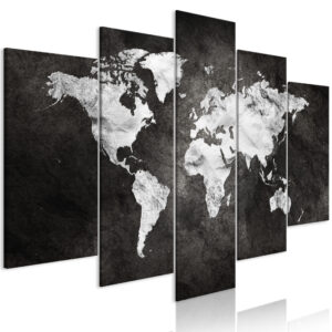 Schilderij - Dark World (5 Parts) Wide