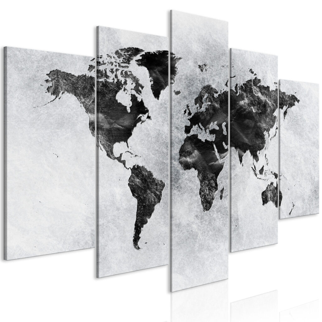 Schilderij - Concrete World (5 Parts) Wide