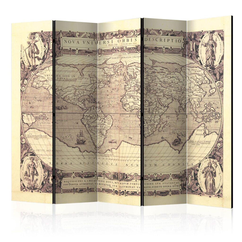 Vouwscherm - Nova Universi Orbis Descriptio  [Room Dividers]