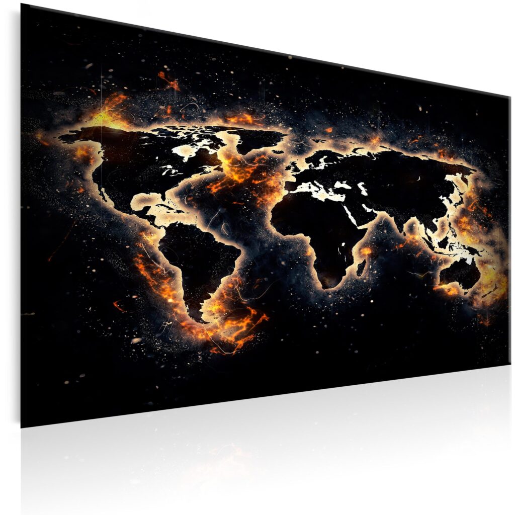 Schilderij - Fiery World