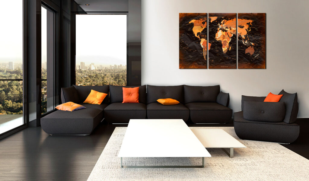 Schilderij - Remarkable Map - Afbeelding 2