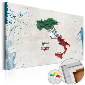 Afbeelding op kurk - Italy [Cork Map]