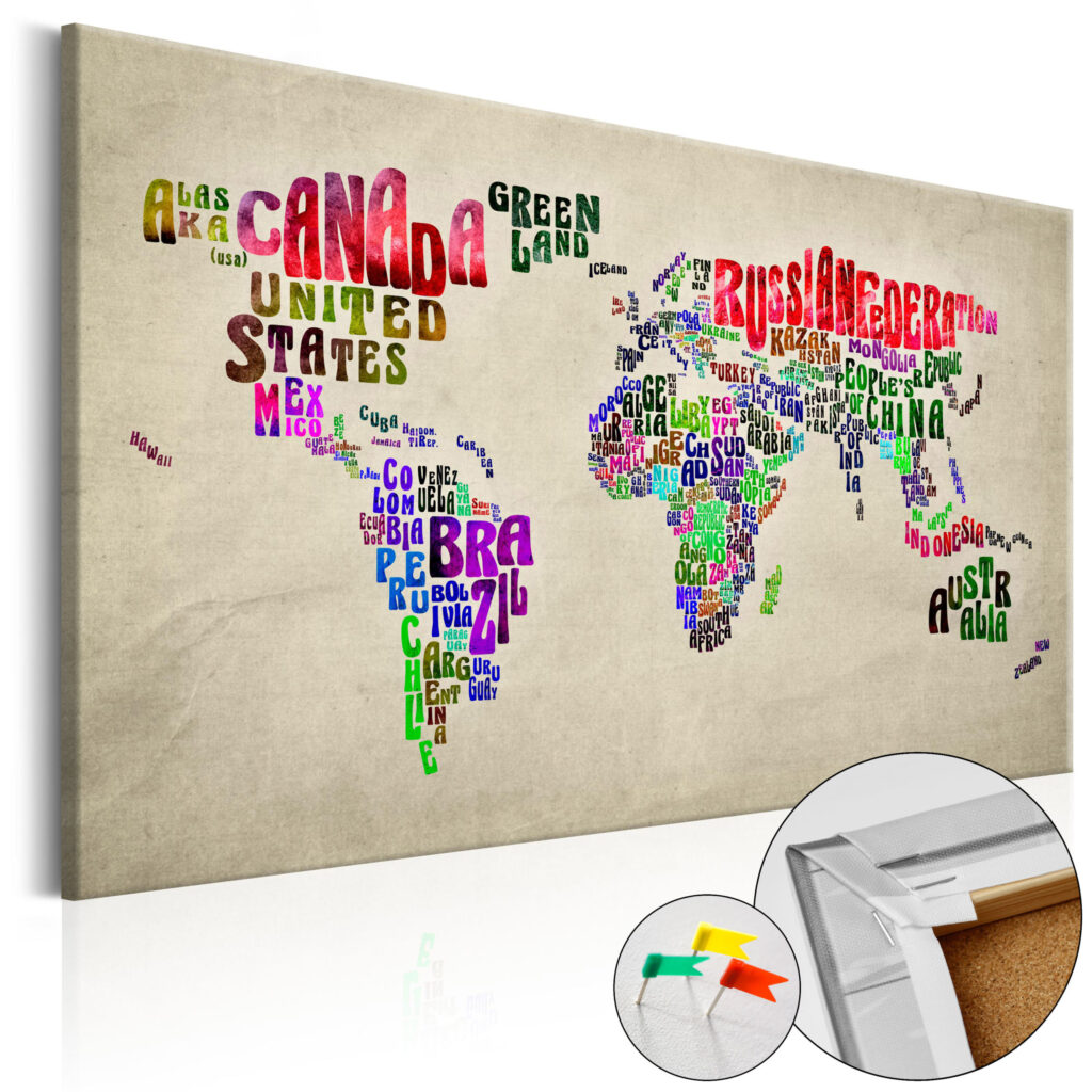 Afbeelding op kurk - Global Tournée (EN) [Cork Map]