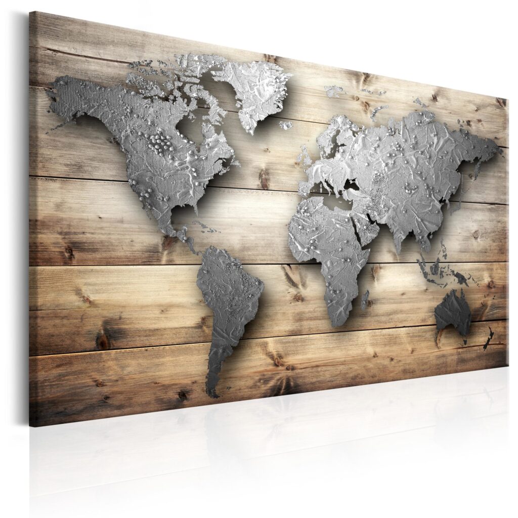 Schilderij - Silver World