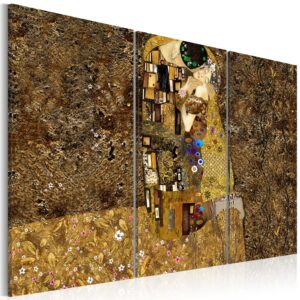 Schilderij - Klimt inspiration - Kiss