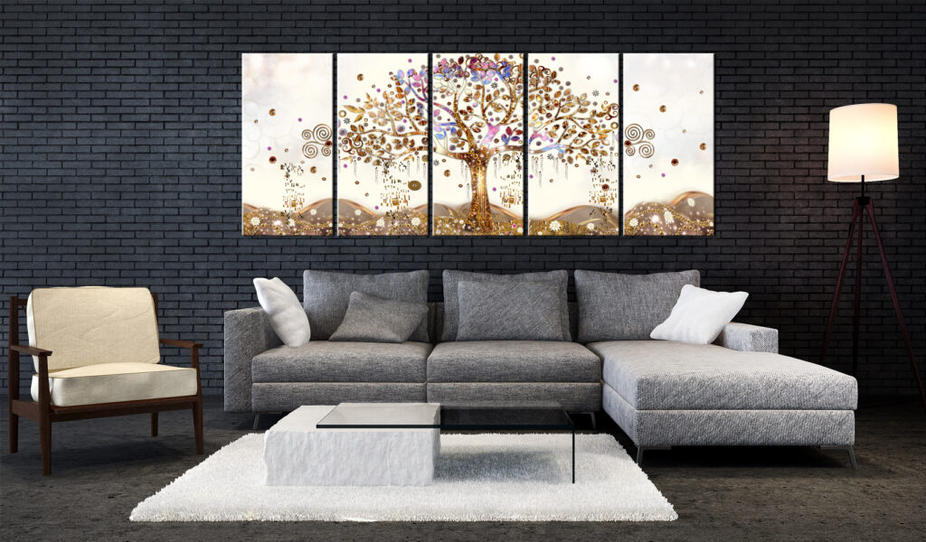Schilderij - Dazzling Tree - Afbeelding 2