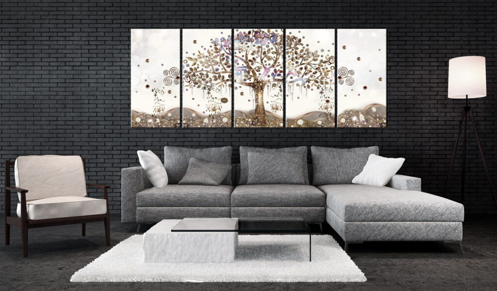 Schilderij - Geometric Tree - Afbeelding 2
