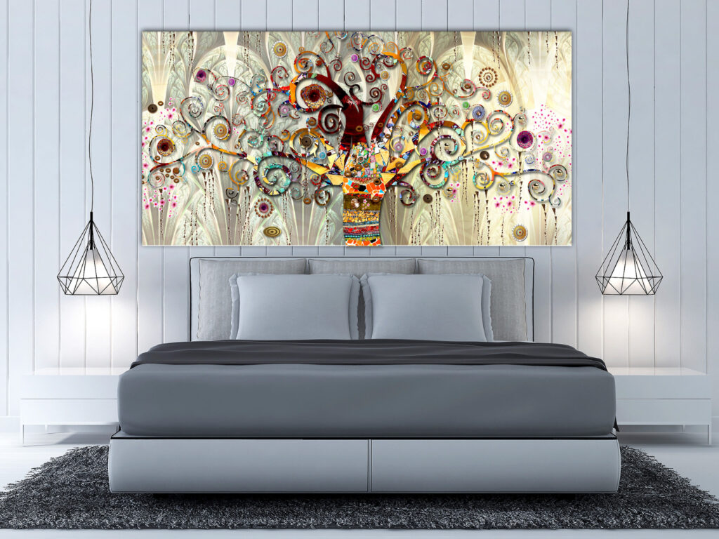 Schilderij - Tree of Life (1 Part) Narrow - Afbeelding 2