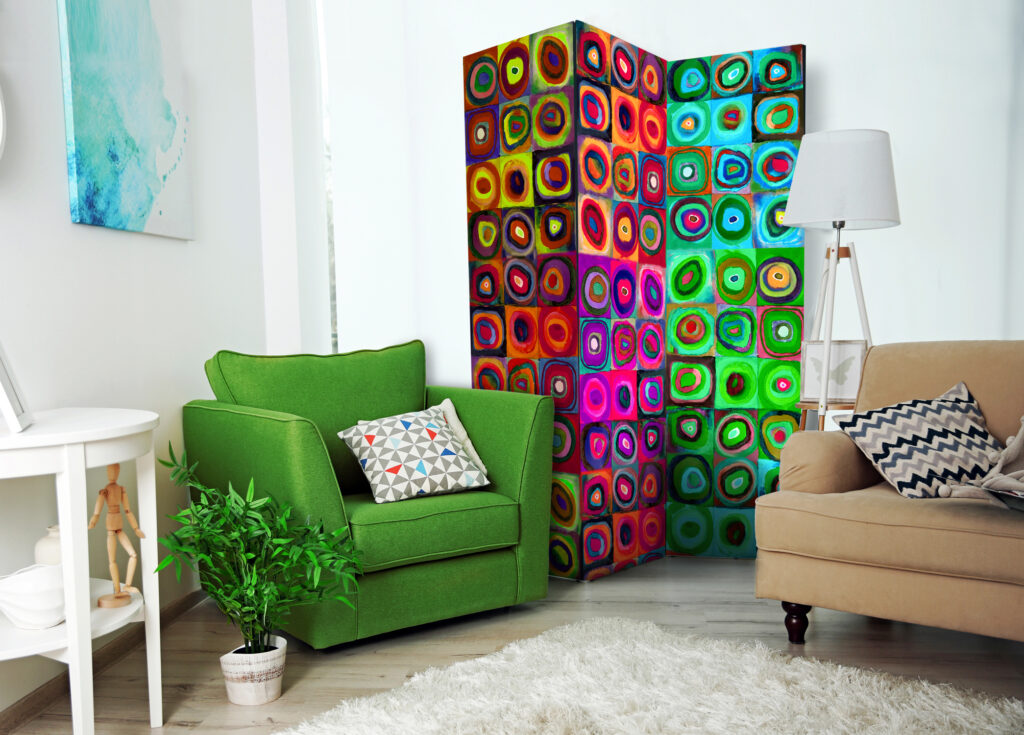 Vouwscherm - Colorful Abstract Art  [Room Dividers] - Afbeelding 2