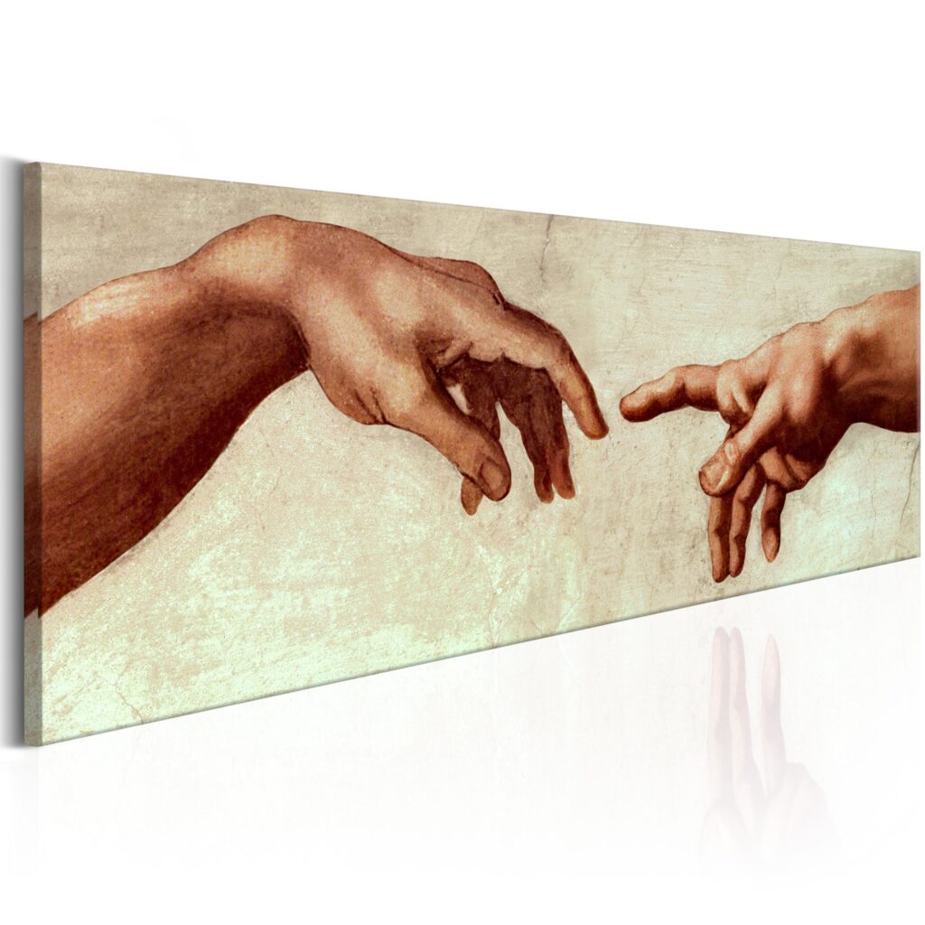 Schilderij - God's Finger
