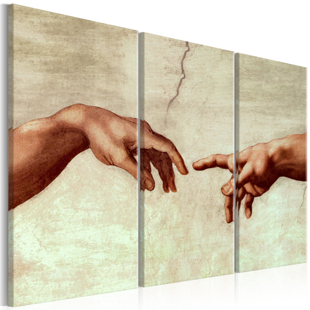 Schilderij - Touch of God